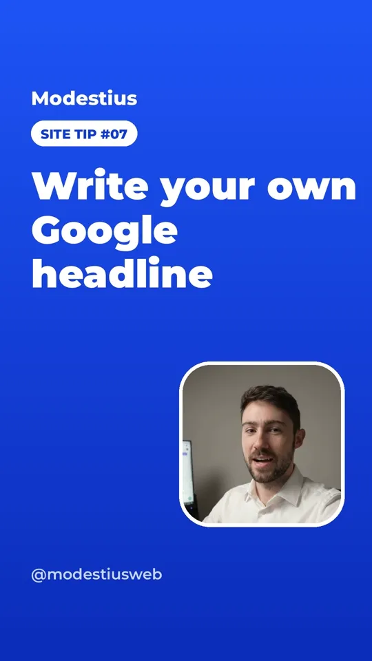 Write your own Google headline