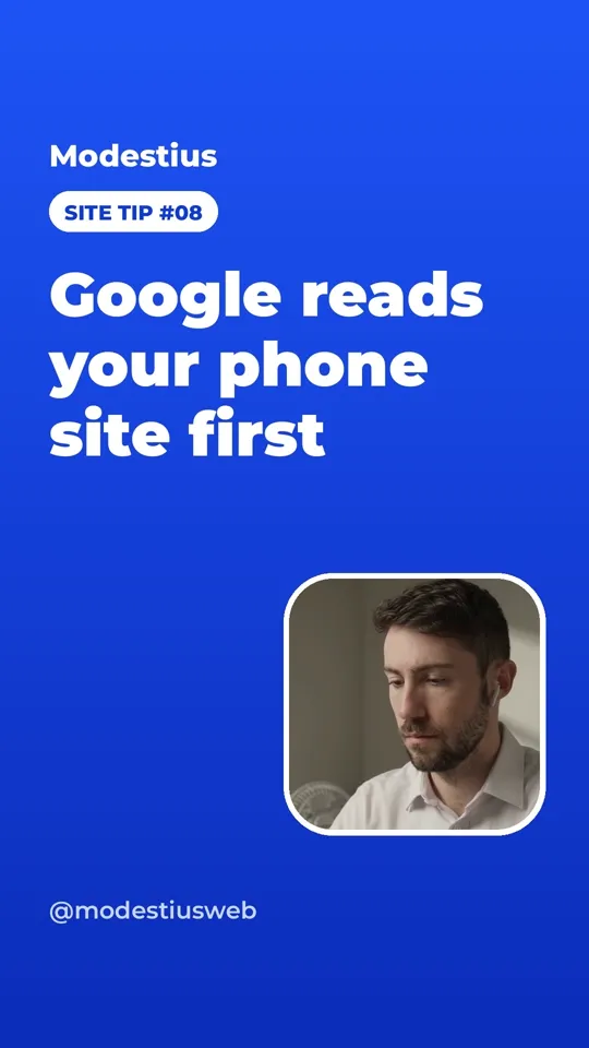 Google reads your phone site first