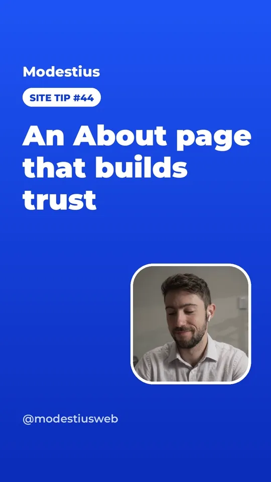 An About page that builds trust